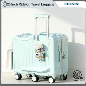 Rideable Luggage 20 Inch 80kg Supported Seat Lightweight Ride on Cup Holder Carry on Luggage Bag Travel Suitcase旅行箱 Koper Ba