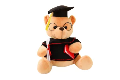 [SG Stock] 18cm Graduation Teddy Bear Cuddly Memorable Soft Toy C-Day Customizable | Childrens Day