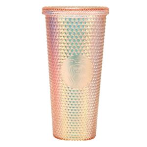 Ly giữ nhiệt Strabucks kim cương 710ml hàng cao cấp Cốc uống nước Làm từ nhựa PP Tặng kèm ống hút