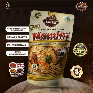 Bin Ameer Nasi Mandhi Instan Rice Cooker Nasi Rempah khas Arab -India untuk 4-5 porsi