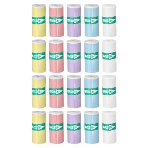20 cuộn thermals giấy dán cho máy in mini BPAfree selfadhesive nhãn Sticker Maker 57mm x 25mm màu/trắng tùy chọn