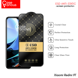 Paket 3in1 Tempered Glass Xiaomi Redmi 9T Anti Gores Layar Anti Static Free Tempered Camera+Skin