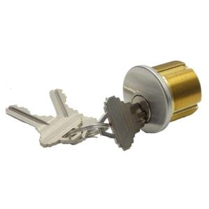 Solid Brass 1in Mortise Cylinder Lock Building Entry Lock Office Door Lock Cylinder Metal Lock for Commercial Door