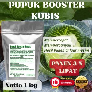 Pupuk Booster Kubis Pelebat Organik Cepat Berbuah Lebat Besar Anti Rontok Pembesar Kubis