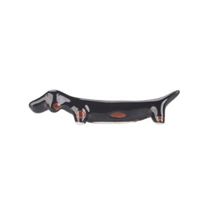 DAWEIF Kitchen Hotel Cute Ceramic Dachshund Puppy Shaped Tableware Rack Dinnerware Stand Chopstick Rest Chopsticks Holder