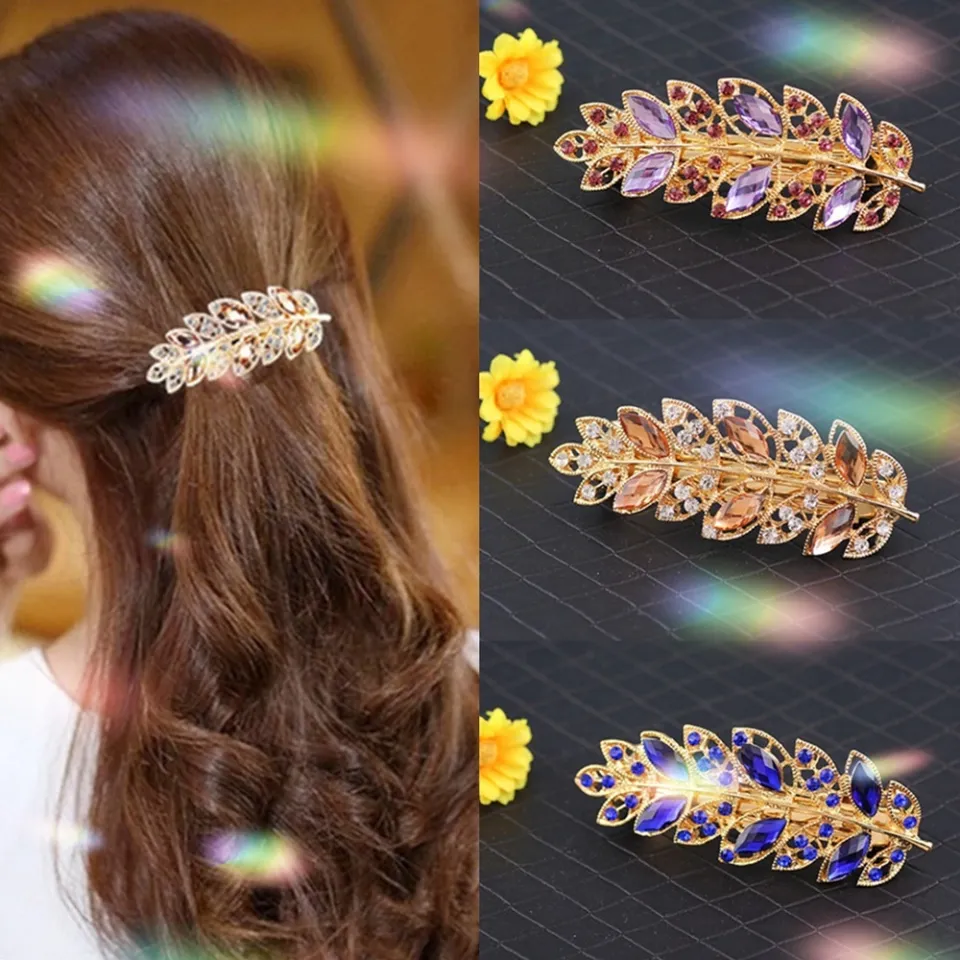 Good luck befalls! Korean Luxury Rhinestone Spring Hair Clip  display picture 2