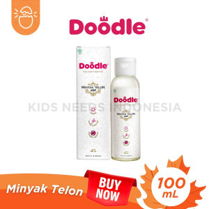Doodle Minyak Telon Bayi 100mL Oil Plus Greentea Anti Nyamuk Anak Hangat