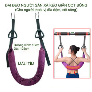 Đai kéo giãn cột sống gắn xà ngang dùng cho người thoát vị đĩa đệm đau lưng thoái hóa cột sống