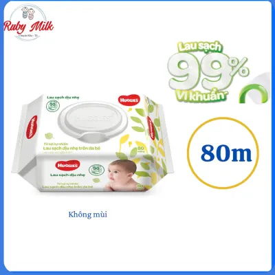 Khăn ướt Huggies Gói 80 miếng không mùi