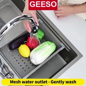 GEESO 360° Rotatable Universal Faucet Extender 3-Speed Adjustable Sink Sprayer High Pressure Bathroom Kitchen Shower Washbasin Spray Head Faucet Bubbler Nozzle Water Tap Extend Adapter Filter Purifier Replacement Keran Bib Tap Paip 厨房旋转喷头