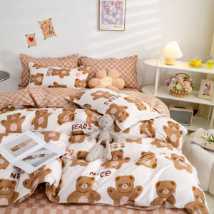 ผ้าปูที่นอน6ฟุต 5ชิ้นรัดมุม Fitted sheet (เตียงสูง6-11นิ้ว)(ไม่รวมผ้าห่ม)