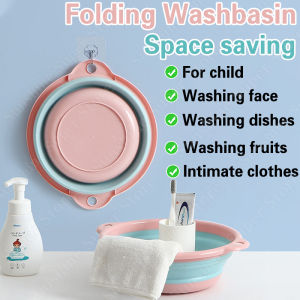Collapsible Basin Portable Cleaning Bucket Foldable Travel Camping Fishing Multifunctional Basin
