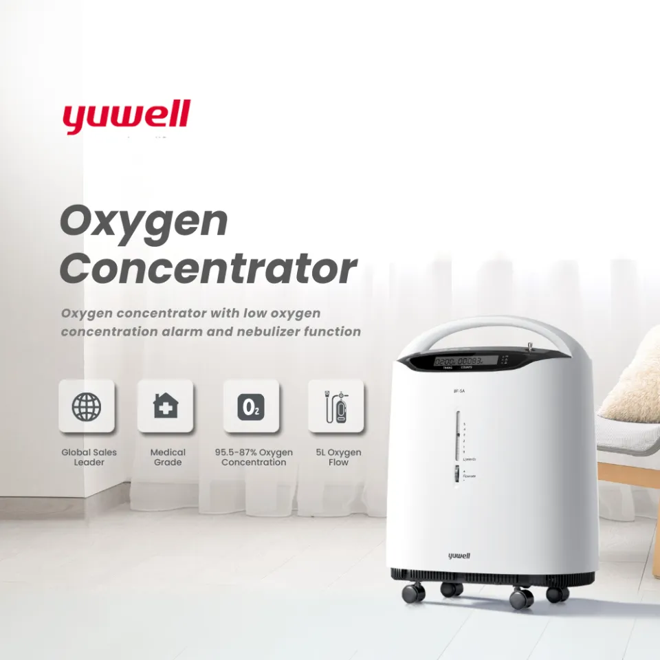 Yuwell Oxygen Concentrator Model 8F-5A 5LPM | 5Ltr Oxygen