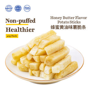 Halal Honey Butter Potato Sticks Crispy Vegetable Snacks Chinese Potato Chips & Keropok 40g