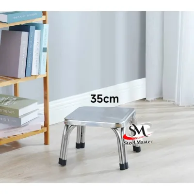 Stainless Steel Stool / Square Chair / Outdoor Indoor Chair / Portable /Bangku Segi Empat / Kerusi kerja /