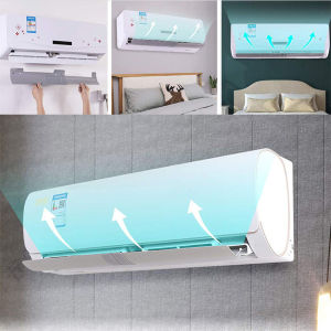 【AC Adjustable Wind Shield】Adjustable Air Conditioner Windshield Wind Deflector AC Washing Cover Home Office Air Conditioner Baffle Shield Wind Guide DIY-AC-Baffle