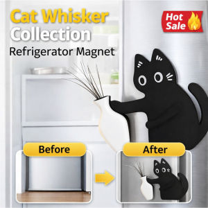 ✨Strong Magnet✨Cat Shape Magnet/Refrigerator Accessories/Home Storage/Secure Hold For Keys Memos/Playful Cat Push Bottle Magnetic Decoration/猫胡子冰箱贴
