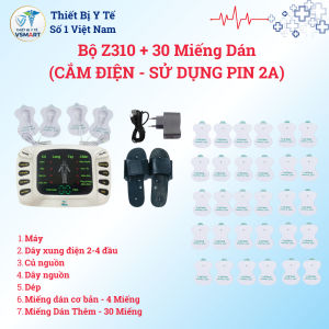 Máy Massage Xung Điện Trị Liệu Z310 Máy Massage Cầm Tay Rung Mạnh 15 Cấp Độ Giảm Đau Cổ Vai Gáy