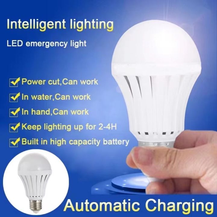 100 Original Smilee E27 7W 9W 12W LED Smart Emergency Light Led Bulb
