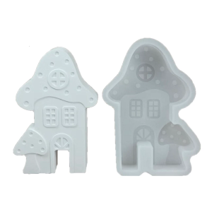 3D Mushroom House Silicone Molds Easy Demolding SIlicone Soap Molds for Epoxy Resin Soap Home Decoration