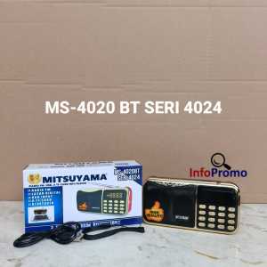Radio Mitsuyama MS-4020BT SERI-4024 FM USB TF Card MP3 Player Bluetooth Original SNI