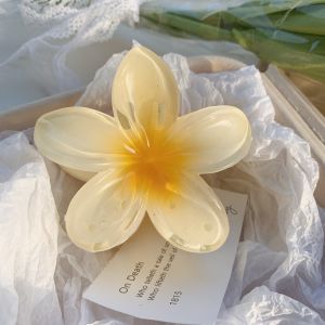 Creative Acrylic Flower Hairpin Colorful Versatile Hair Clip Beach Women Hairpin Barrettes Accessories