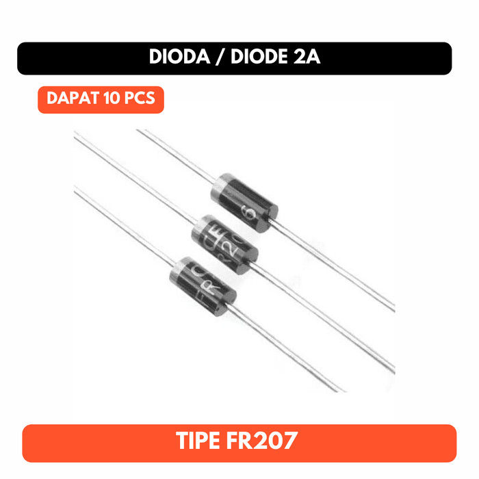 Dioda Diode 2A 2 A Amper FR207 FR 207 1000V Fast Recovery Rectifier ...