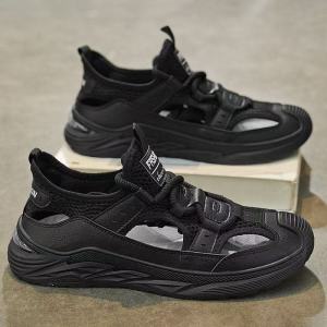 New MenS Sandals Summer Breathable Slip-On Hollow Casual Shoes MenS Outdoor Clogs