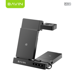 BAVIN PC1069 Portable Multi-functional 6 in 1 For Smart Watch Phones & TWS Earbuds Wireless Charging Docking Station