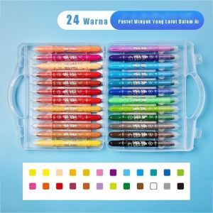 Set Pensil Warna Baru 24/36/48 Warna Mata Sedang Pensil Warna Halus Pensil Warna Larut dalam Air Pensil Warna Premium