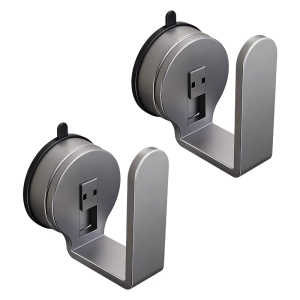 ที่ยึดแผ่นไฟฟ้าติดผนังตะขอถ้วยดูดสำหรับการจัดการสายเคเบิลประหยัดพื้นที่ขายึดเก็บ2ชิ้น