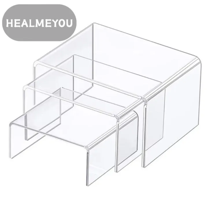 GUHEHARD 1/3Pcs U Shape Acrylic Display Riser Stand Large Capacity ...