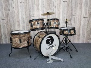 กลองชุดเด็ก 5 ใบ Overspeed กลองชุดจูเนียร์ JUNIOR DRUM SET เลือกสีได้ ฟรี เก้าอี้กลอง ไม้กลอง ประแจ