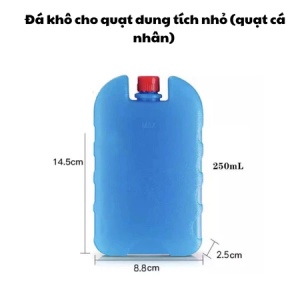 Đá khô dùng cho quạt điều hòa chính hãng loại 1 thanh đá khô có gel đặc hộp nhựa 500ml - 250ml