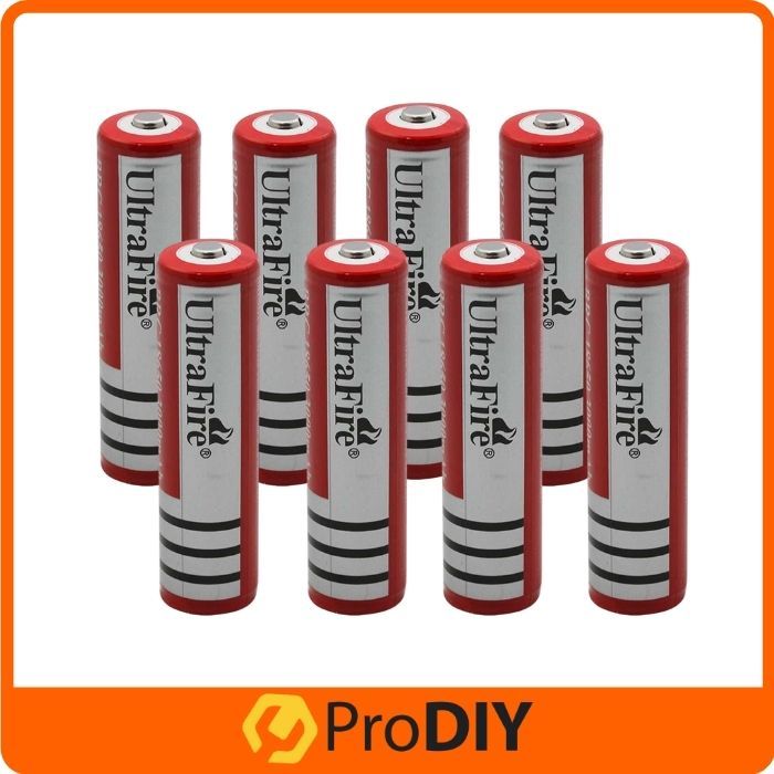 8pcs 18650 Bateri Boleh Cas Semula 5800mah 3 7v Rechargeable Battery