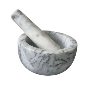 NORDIC GREY MORTAR AND PESTLE SET