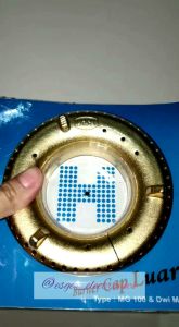 ORIGINAL BURNER / KUNINGAN / API LILIN CAP LUAR KOMPOR GAS HOCK MUTIARA GOLD MG 100 DWI MUTIARA DM 100 - Burner HOCK Kuningan Original - Diameter 10cm - Tinggi 2cm (READY STOCK)