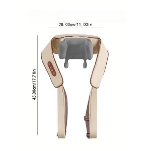 【Original 】Neck And Shoulder Massager With Heat Shoulder And Neck Massager 8D Simulates Human Hand Massage Cordless Neck Massager For Deep Muscle Relaxation Electric Kneading And Heating Shoulder And Neck Massage Shawl Multifunctional Back Massager