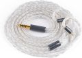 IcyMoon IEM Cable, 16 Core OCC+Silver Plated OFC Upgrade Cable,SPC in Ear Monitor Cable, Earphones Cables with 3.5/4.4mm Plug for ZS10 PRO 2 AS10 PRO ZSN PRO X EM6L (3.5mm with 0.78 2Pin). 