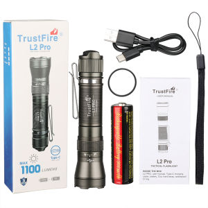 Trustfire L2S LED ไฟฉาย 1050 Lumen ลูเมนที่แข็งแกร่ง กันน้ำ การต่อต้าน ลิเธียม ไอออนแบตเตอรี่ชาร์จ 14500