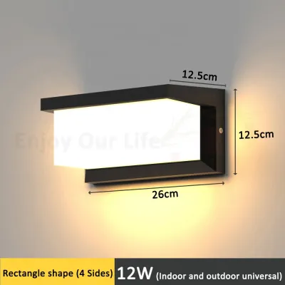 Geogous outdoor wall light 3W to 18W waterproof wall light led IP65 wall light fixtures outdoor 3500K garden lighting wall lamp living room light balcony light