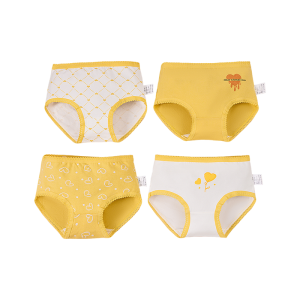 【พร้อมส่งจากกรุงเทพ】🚀กางเกงในเด็กผู้หญิง แพ็ค 4 ตัว ผ้าฝ้ายนุ่ม ลายการ์ตูนน่ารัก สวมใส่สบาย 2-12 ปี