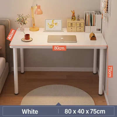 WAROOM White Study Table Office Computer Desk Simple Modern Writing Desk Home Dining Table Working Table Living Room Meja Pejabat/ Meja Komputer/Meja Belajar 桌子 学习桌