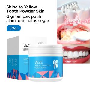 Pemutih Gigi Teeth Whitening Powder 50gr - Membersihkan dan Menyegarkan Mulut