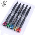 Mũi vít Nhật Bản PH2 dài 100mm Fukuoka đa năng trợ lực, đầu mũi bắn vít 2 đầu 4 cạnh bake có vòng nam châm từ tính siêu hít, mũi bắt vít PH2x100mm thép S2 siêu cứng, chống tòe, mũi bắt vít mũi dù, đầu bắt vít tới hạn cao cấp. 