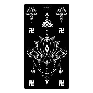 1pcs Indian Henna Hollow Tattoo Templates Temporary Tattoo Stencil Body Painting Tattoos Inkjet Template Tattoo Stencil Stickers