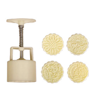 BIFANY 3D Moon Cake Mold Creative Flower Shaped Cookie Stamp Mold Baking Tool Hand-pressed Pastry Baking Model Mid-Autumn Festival