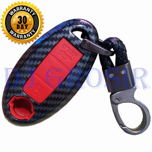 Case Carbon Smartkey Cover Key Kunci Nissan Juke March - 7110