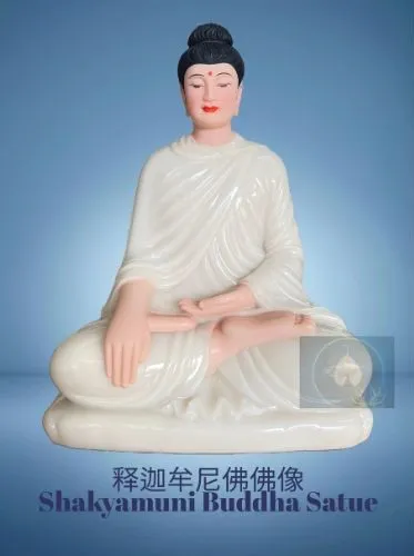释迦牟尼佛佛像成功佛佛像15寸佛陀白色金色纱丽15 inch Lord of