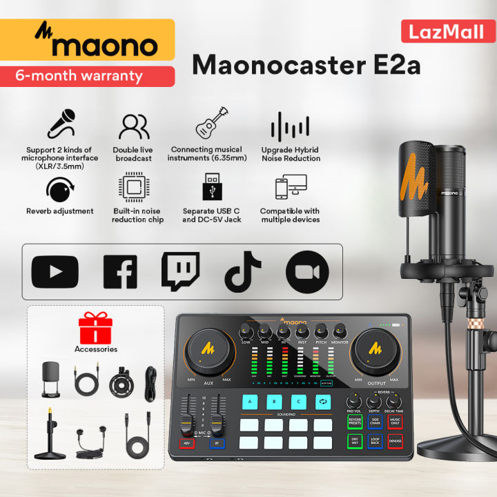 (Best Gifts) MAONO Maonocaster AME2 Professional Sound Card Complete ...